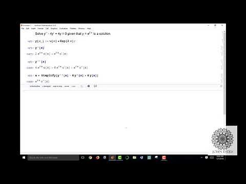 Reduction of Order in Mathematica
