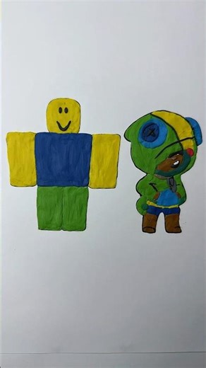 Roblox vs Brawl Stars | Noob vs Leon