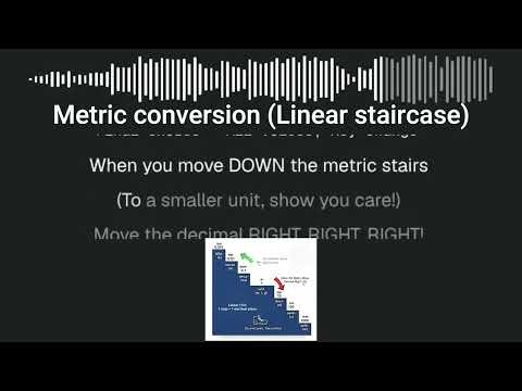 Metric conversion Linear staircase Pop song