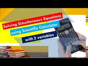 Solve Simultaneous Equations in scientific calculator