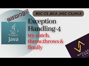 Java Exception Handling Explained | try, catch, throw, throws & finally with Example Program