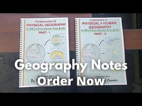Geography Notes For UPSC | Geography GS Handwritten Notes | Physical and Human Geography | IAS Notes