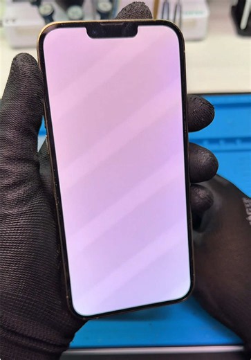 Ele tava meio sumido mais está de volta iPhone 13 Pro Max com a famosa tela branca #manutencaodecelular #reparodecelular #iphone