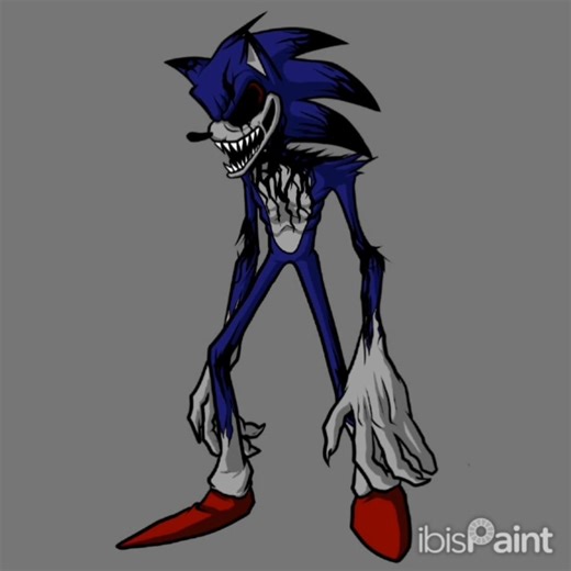 I drew EXE #sonicexe #sonic #sonicthehedgehog #art #speedpaint #drawing #fnf