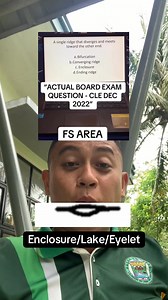 Paminawa ni kuys basin makatabang saimoha. #siryanstoy #boardexam #cle #tips #technique #actualboardexamquestion #forensicscience #enclosure #lake #eyelet | Adrian Recla