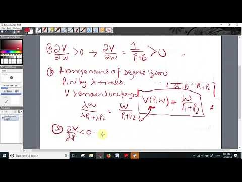 #16 : Indirect Utility Function : Leontief Preferences