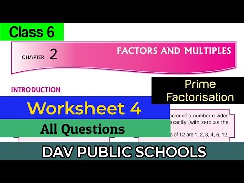 DAV class 6 maths chapter 2 worksheet 4 - all questions solved