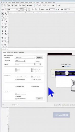 How to adjust your blade offset in Vinyl Master #shorts