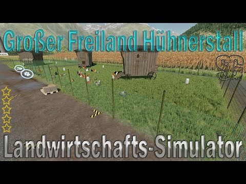 LS22 Modvorstellung - Großer Freiland Hühnerstall - Ls22 Mods