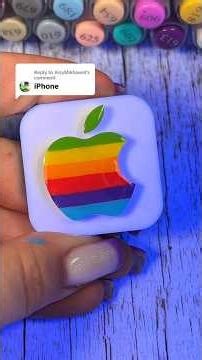 Iphone Logo Printed & Painted #logo #logodesign