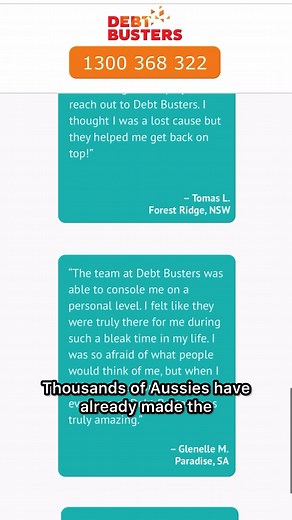 For Aussies with over 7k in debt: For over 18 years Debt Busters have helped Aussies secure low interest rate personal loans (even if they have bad credit)... So they can get on with life, stress free. Click [Apply Now] to see if y.o.u qualify in 60-seconds. | Debt Busters