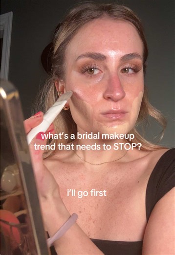Over-blushing bridal makeup is a trend I can’t get behind. Bridal makeup should be timeless. What bridal makeup trend needs to stop? Ohio/ Michigan Bridal MUA #bridalmakeup #naturalbridalmakeup #michiganbride #michiganmua #softglam