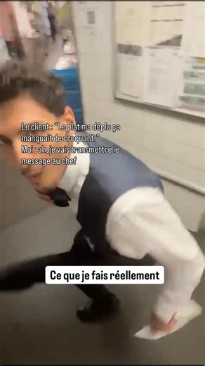 hakimhoumel on Instagram: "À tout les responsable de la ou je bosse bien sûr que je passe vraiment le message au chef, je pratique de l’humour 👨‍🍳 #restaurant #restauration #serveur #serveuse #chefderang"