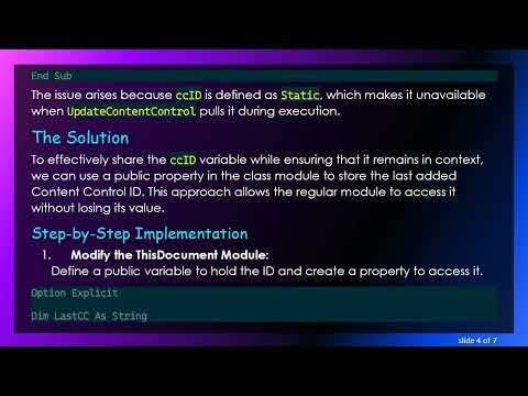 Sharing a Variable Between ThisDocument and Regular Module in Word VBA