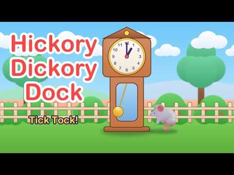 Hickory Dickory Dock 🎵 | Nursery Rhymes & Kids Songs for Toddlers