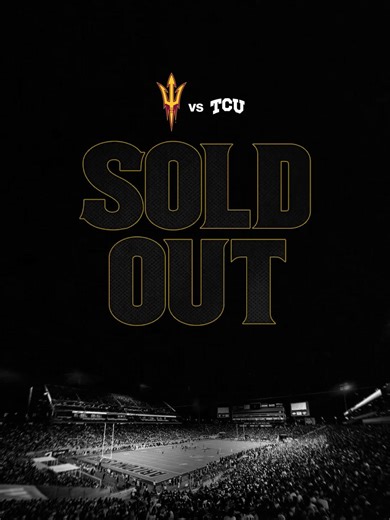 18K views · 473 reactions | TONIGHT'S BLACKOUT GAME IS SOLD OUT  Still looking to get tickets? Check out Ticketmaster, the official marketplace of Sun Devil Athletics, for last-minute tickets! https://ow.ly/aYHZ50X35Jn | Arizona State Sun Devils | Facebook