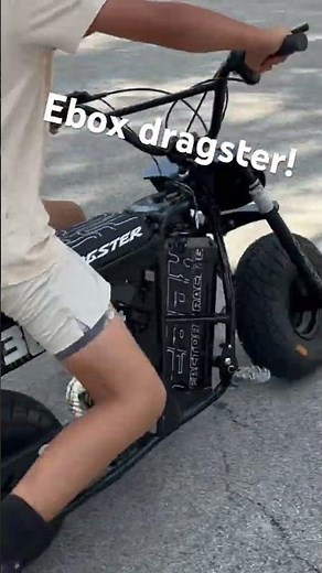 Ebox dragster with wheelies#ebox #surronster#minibike #bikelife