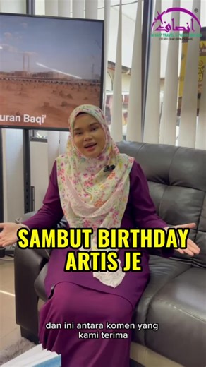 Sambut birthday artis ✔️ Sambut birthday jemaah ✔️ | In Saff Travel & Tours Sdn Bhd