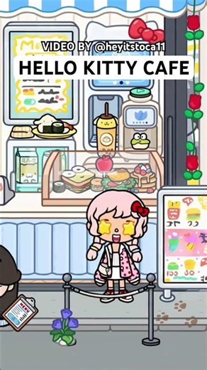 HELLO KITTY CAFE 🐱 peak inside my dream cafe ✨ pure aesthetic goals 💕 by @heyitstoca11
