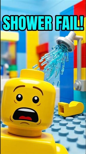 Lego POV – Shower Gone Wrong #shorts #viralshorts #lego