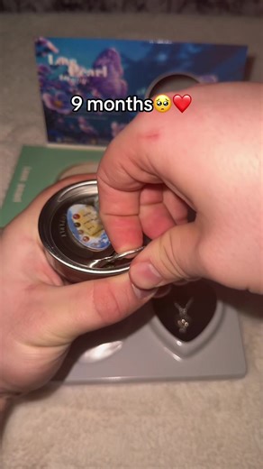 The cutest gift I’ve ever received🥺❤️ #couples #necklace #love #pearl #anniversary