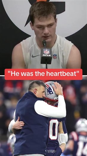 Drake Maye was emotional talking about his head coach Mike Vrabel after their first season together came to an end ❤️ | Yahoo Sports