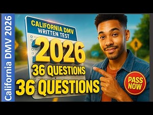 CA DMV Permit Practice Test 2026 [UPDATED] – 36 Questions & Answers