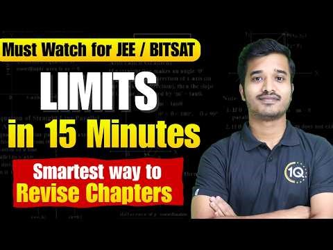LIMITS: All Formulas & Concepts Revision in 15 mins🔥Must Watch for JEE 2026 and BITSAT 2026