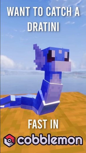 How to Find Dratini FAST in Cobblemon! #cobblemon #minecraft #pokemon