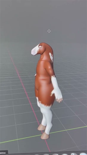 Got the first body texture done :3 #vrchat #vrchatavatar #blender #vrchatfurry #avatar #horse