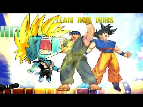 GUMBALL KOF TEAM-UP WITH HIS MASTERS SON GOKU & RYU! DESTROYS MUGENS IN SURVIVAL MODE