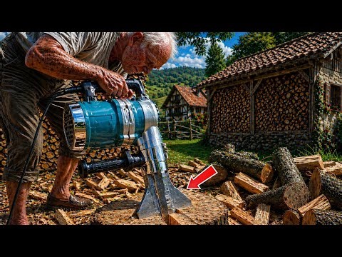 5X Faster Wood Splitting With a Simple DIY Idea