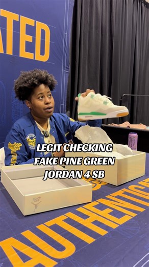 Legit Checking Fake Pine Green Jordan 4 SB
