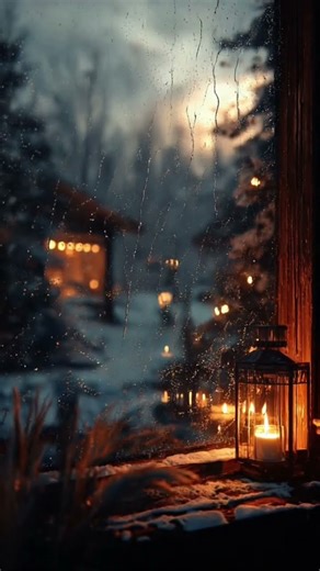 Snowy Window View — A Peaceful Winter Moment ❄️✨