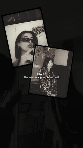 Photobooth edit idea for your next night out 🎞️#fyp #snapseed #blackandwhite