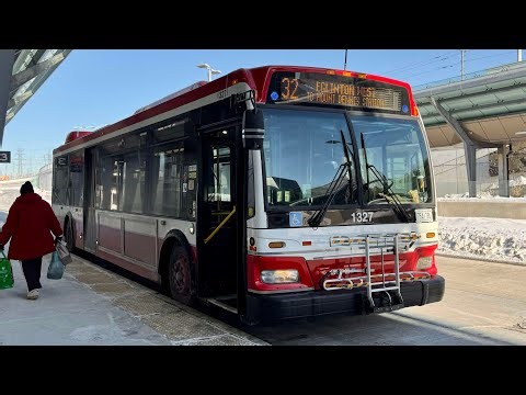 [4K] TTC - Route 32: Eglinton West (Orion VII NG HEV 1327)