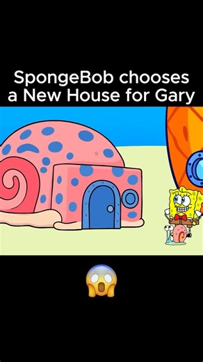 SpongeBob Chooses a NEW House For Gary! 😱 #spongebob #spongebobsquarepants #animation