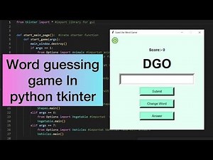 word guessing game in python || python word guessing game with complete source code | Thinkswithyou