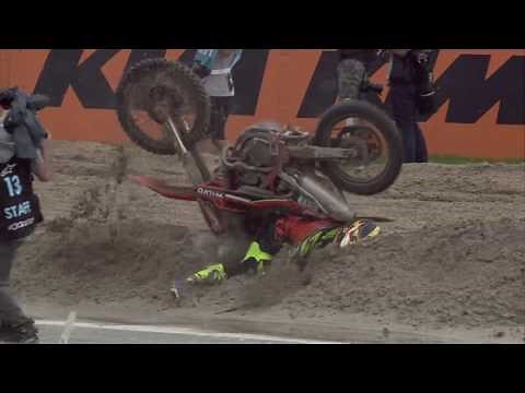 Adam Sterry crash MXGP of The Netherlands 2016 - Assen - motocross