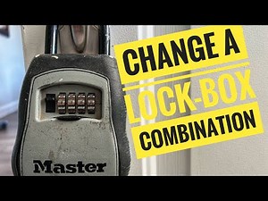 DIY: Change a Lock-Box Combination