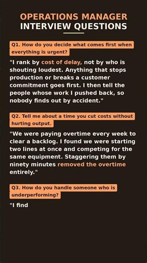 Top Operations Manager Interview Questions and Answers
