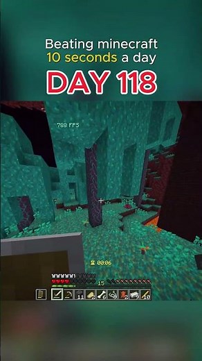 Beating Minecraft 10 Seconds a Day (Day 118) ⏱️ #minecraft