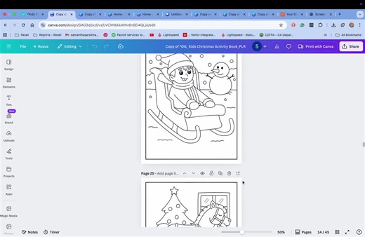 Christmas Activity Book for Kids | Holiday Coloring, Games (Printable)