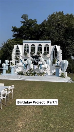 HSC Birthday Practical#eventplanner #balloon #birthday #dior #eventmanagement #course #bday #babyboy