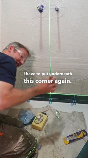 Using a Laser for Tile Setting