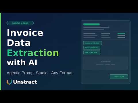 Invoice Data Extraction with AI | Unstract Agentic Prompt Studio
