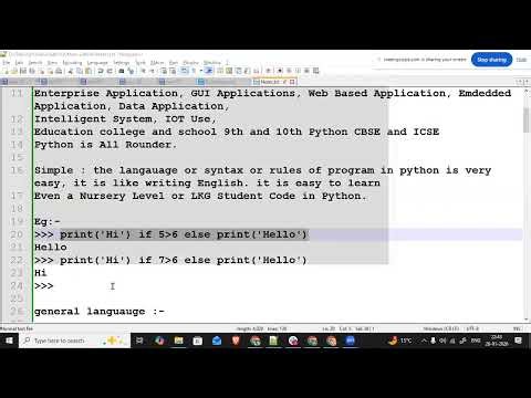 Python with AI and ML Lecture 1