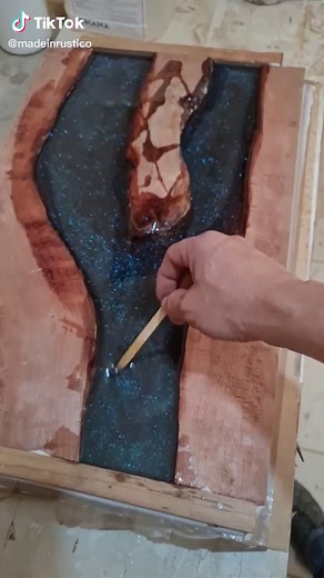 Creating Stunning River Tables with Marbled Finishes