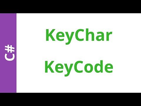 C# Tutorial - KeyChar + KeyCode In Visual Studio