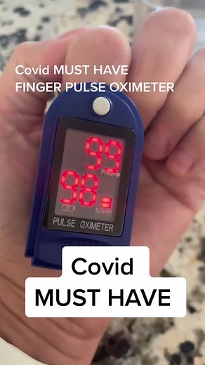 Finger Pulse #Oximeter is a #Covid must have to monitor your #oxygen levels. Anything below 94 call your doctor. #covidtips